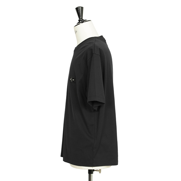 NEIL BARRETT ニールバレット ピアス Tシャツ クルーネック 4138-270144A518 001N/ブラック｜NEIL BARRETT ｜菅原靴店